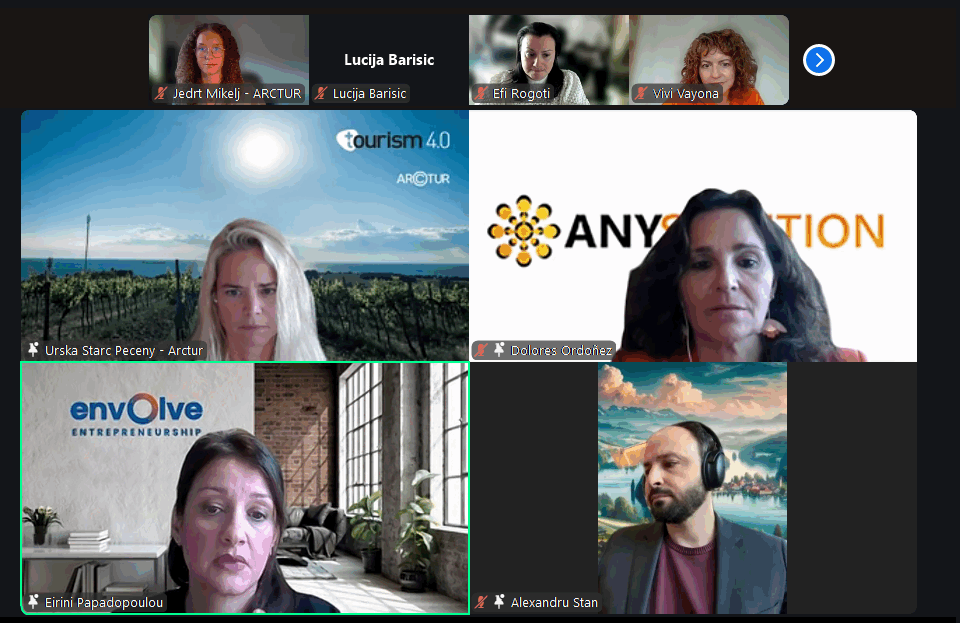 Zoom meeting Screenshot from the final event